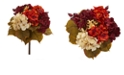 Nearly Natural 16-In. Autumn Hydrangea Berry Bouquet Artificial Flower, Set of 2